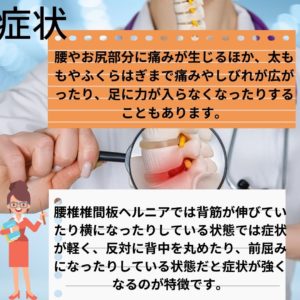 ヘルニアの症状